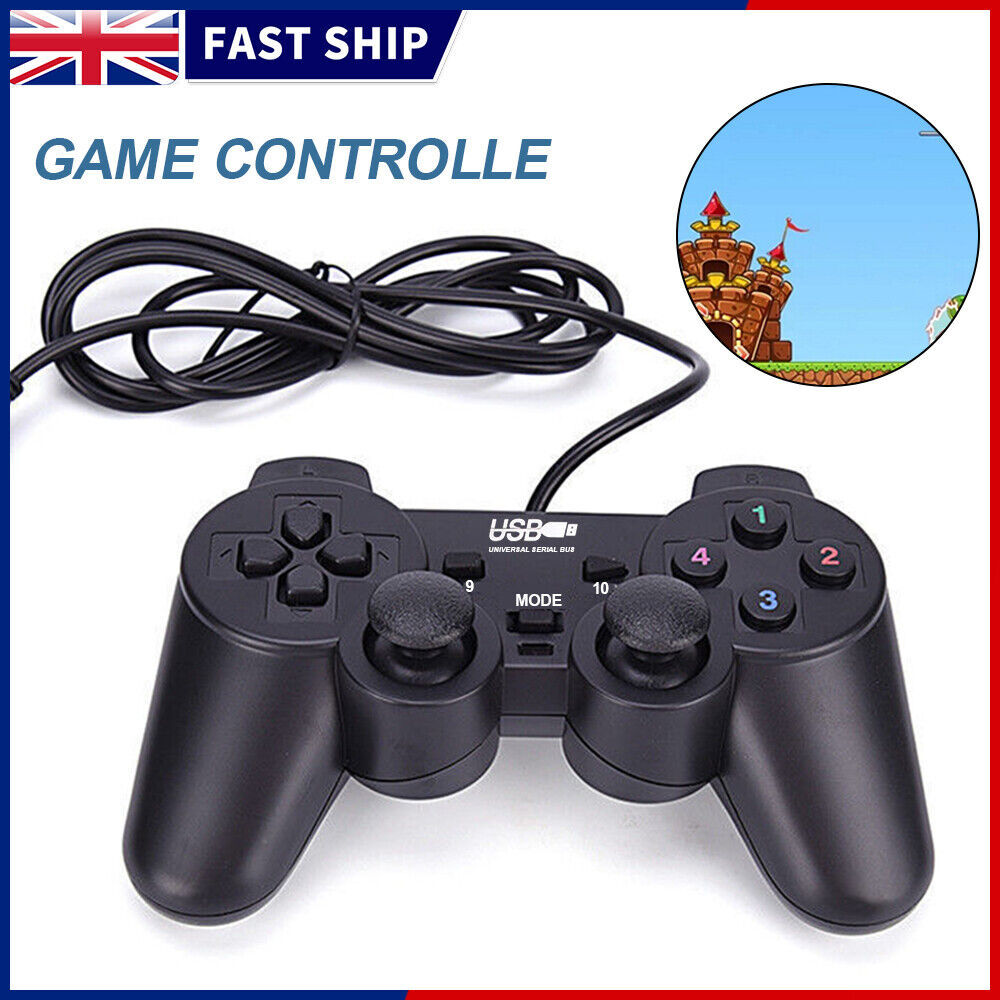 USB Wired Game Controller Gamepad Joystick Joypad For Laptop PC Computer Gaming