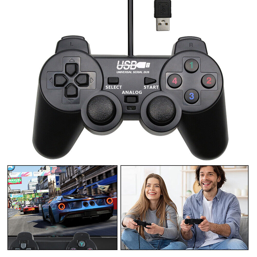 USB Wired Game Controller Gamepad Joystick Joypad For Laptop PC Computer Gaming